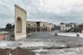 Cinecitta film studios in Rome set design of ancient Rome